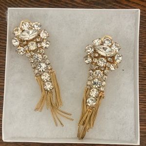 SALE 🎁 Vintage Carnegie Drop Crystal Earrings